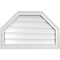 Ekena Millwork Octagonal Top Surface Mount PVC Gable Vent w/ 2"W x 1-1/2"P Brickmould Frame, 28"W x 18"H GVPOT28X1802SF - alternate 1
